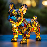 Francia Bulldog Csillogó Táska