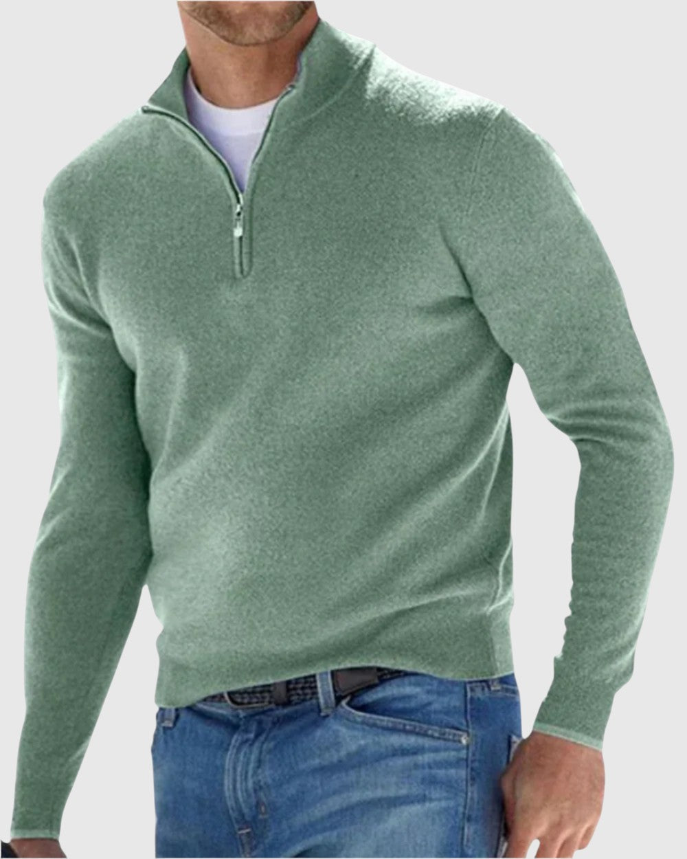 Ödön - Elegáns pulóver cipzárral