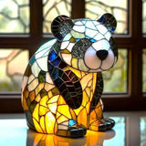 Pandaou | Varázslatos Pandás Lámpa Színes Üvegben