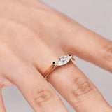 Marquise Moissanite Gyűrű 1 CT