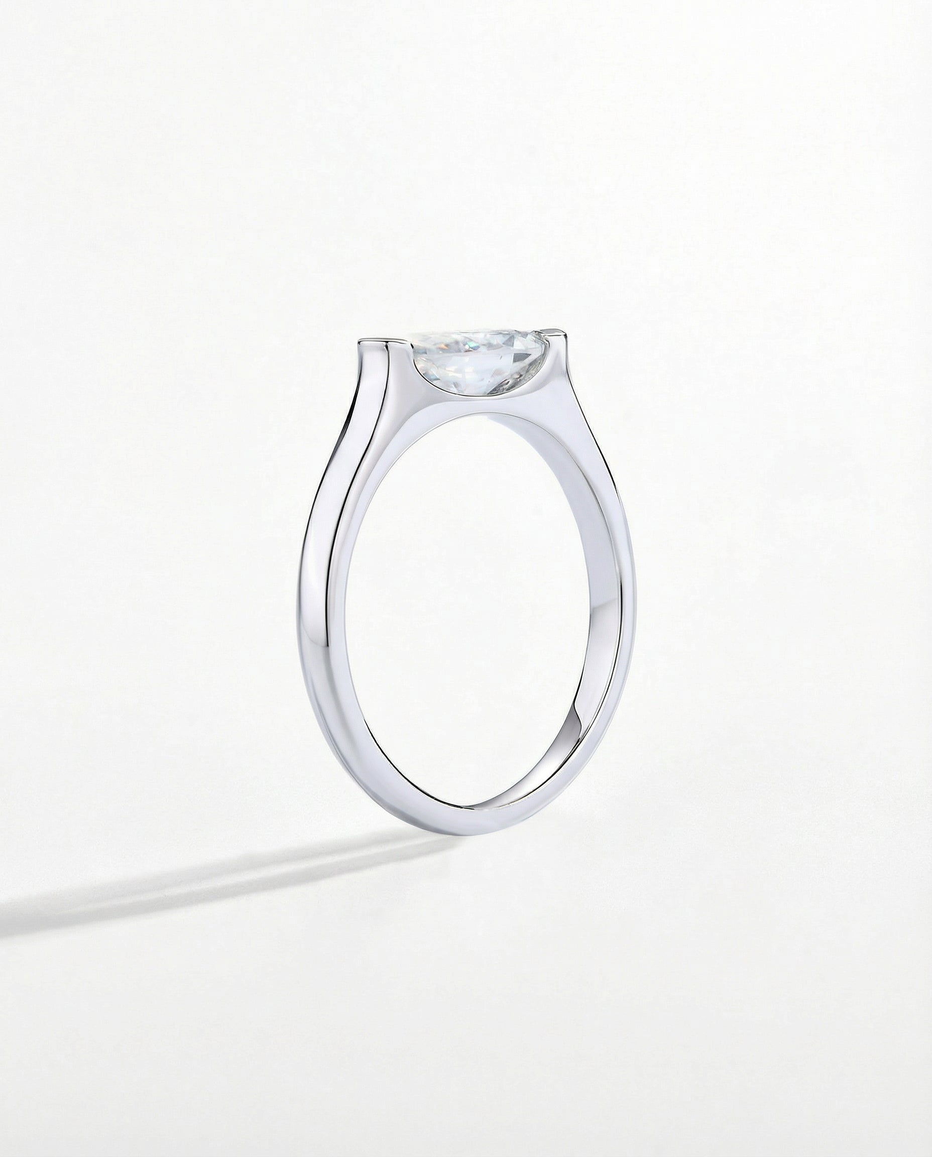 Marquise Moissanite Gyűrű 1 CT