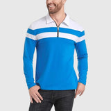 Ábel - Elegáns pulóver cipzárral és csíkokkal