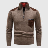 Zsolt - Gyapjú pulóver cipzárral